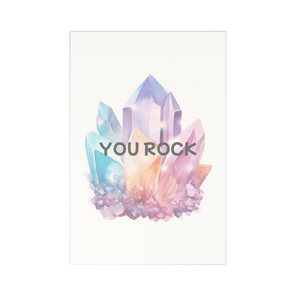 ‘You Rock’ Notecard Set – 7 Vibrant Greeting Cards for Celebrations