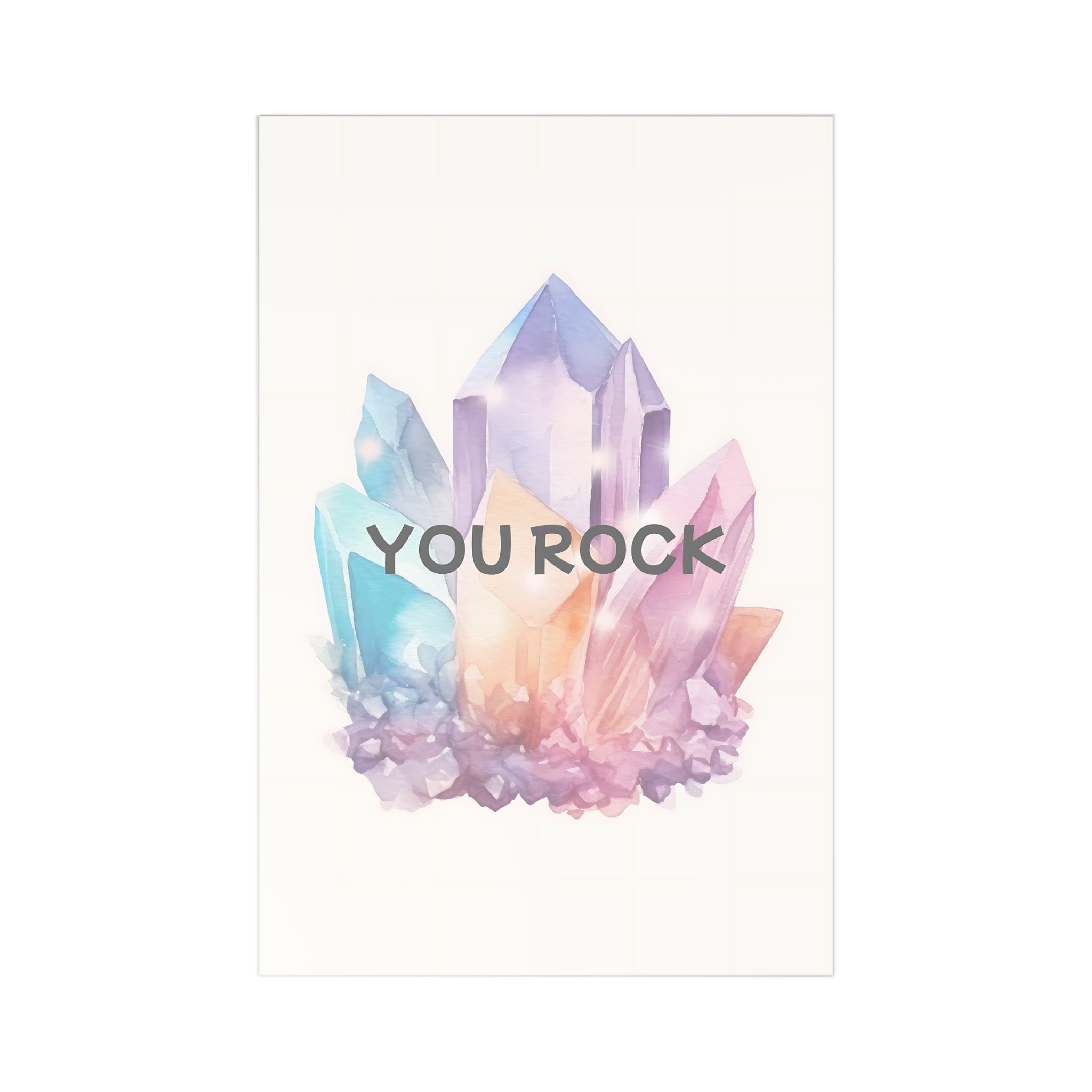 ‘You Rock’ Notecard Set – 7 Vibrant Greeting Cards for Celebrations