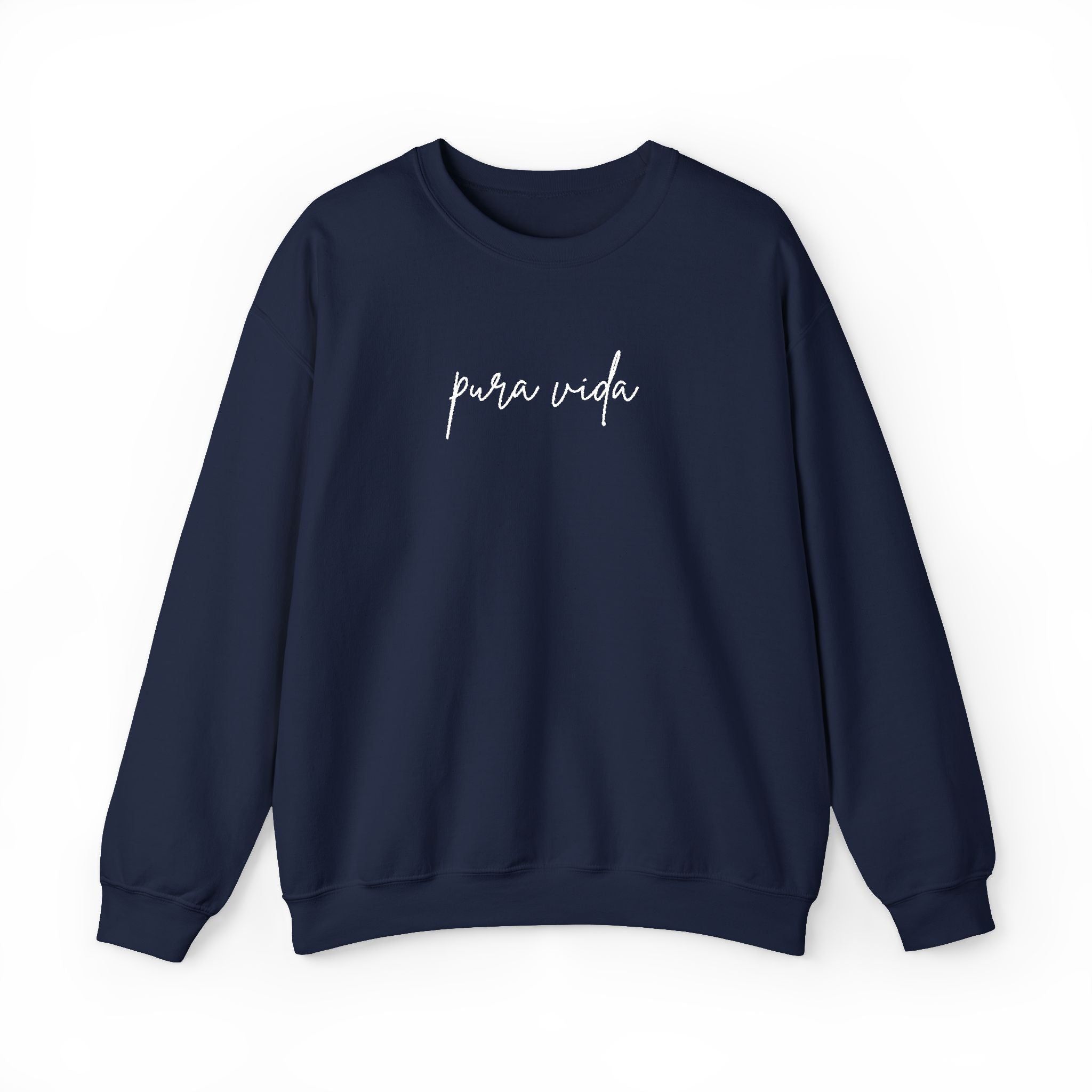 Pura Vida Embroidery Cozy Crewneck Sweatshirt
