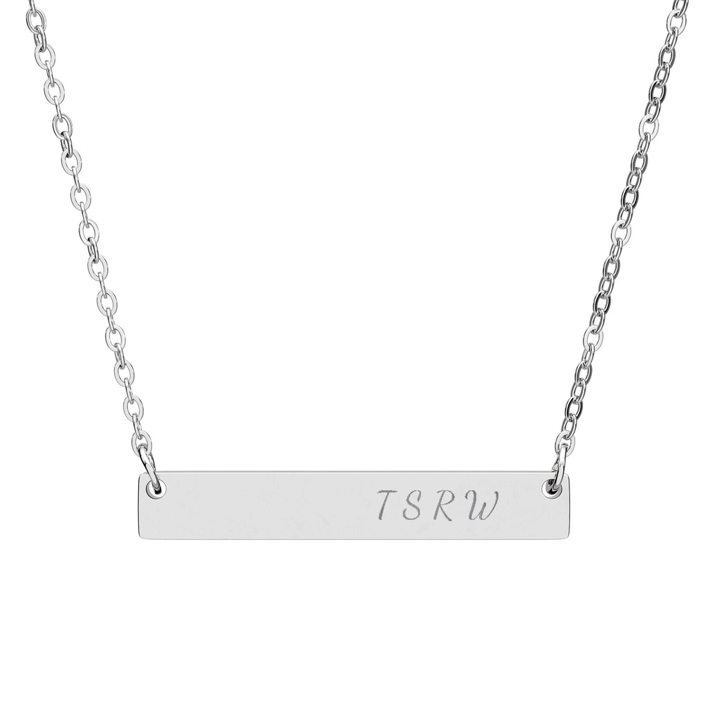 TSRW Engraved Bar Necklace – Keep the Magic Close