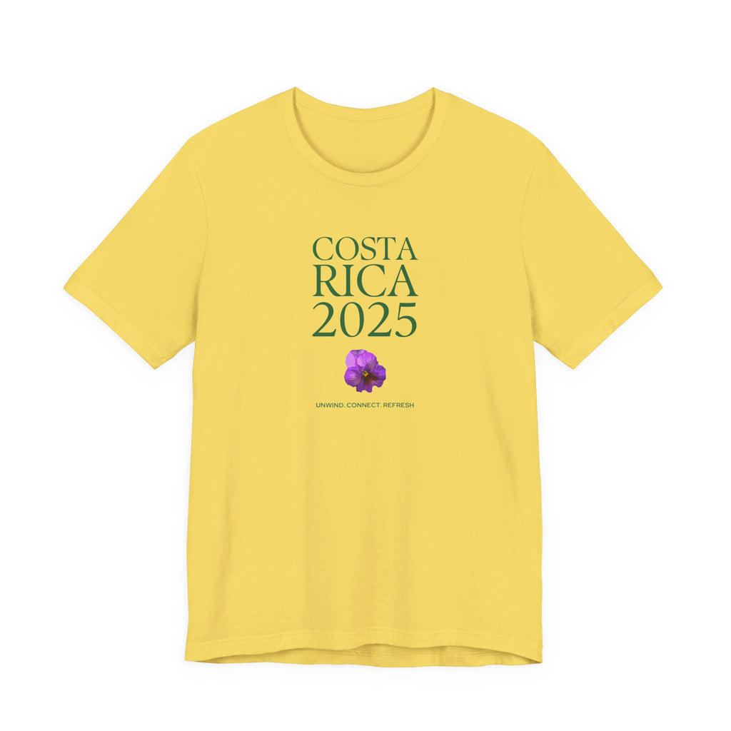 Costa Rica 2025 - native flower Travel Tee | Unisex Jersey Short Sleeve Shirt
