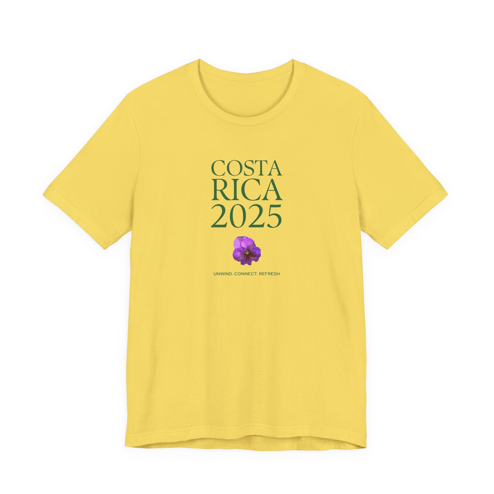 Costa Rica 2025 - native flower Travel Tee | Unisex Jersey Short Sleeve Shirt