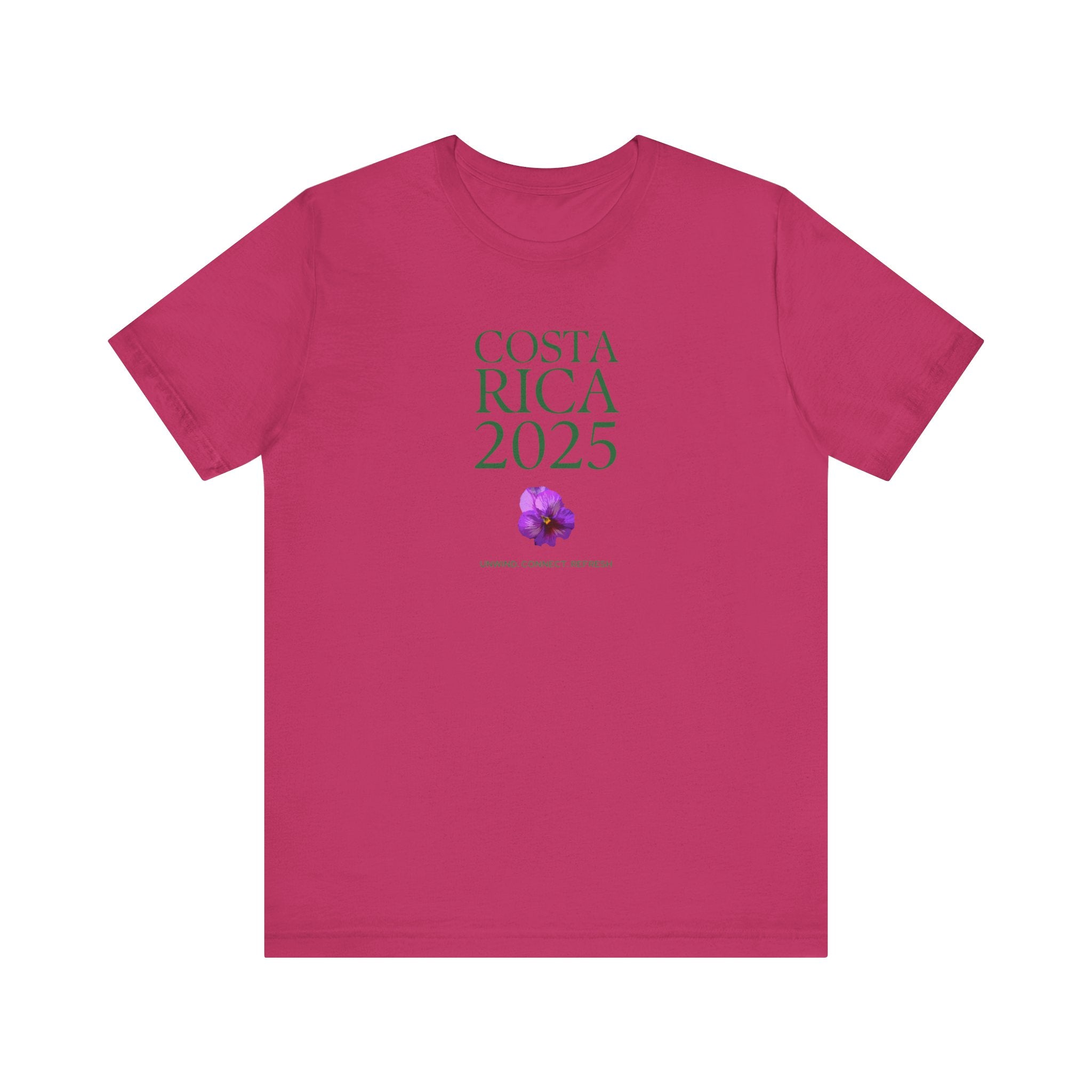 Costa Rica 2025 - native flower Travel Tee | Unisex Jersey Short Sleeve Shirt