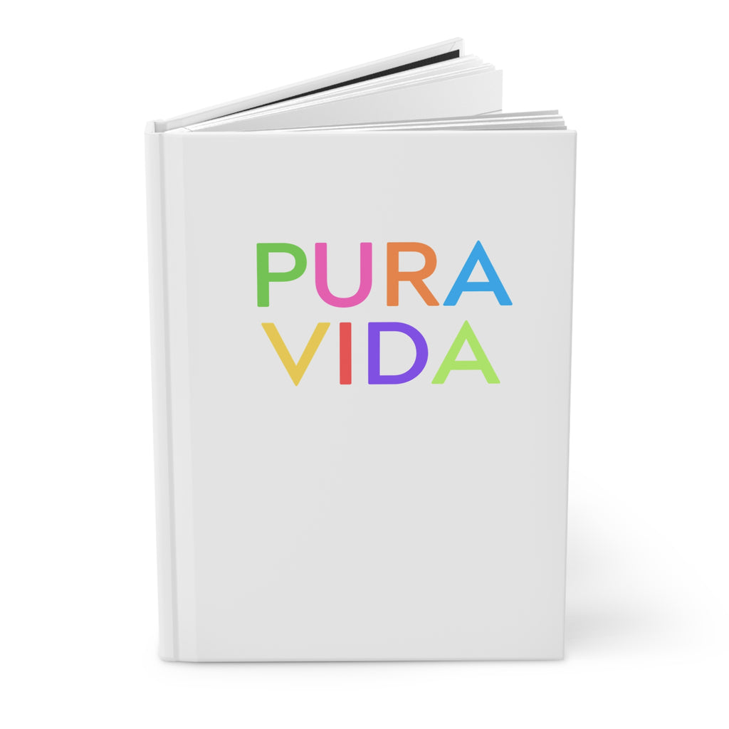 PURA VIDA Hardcover Journal - Colorful Inspirational Notebook for Daily Reflection & Creativity