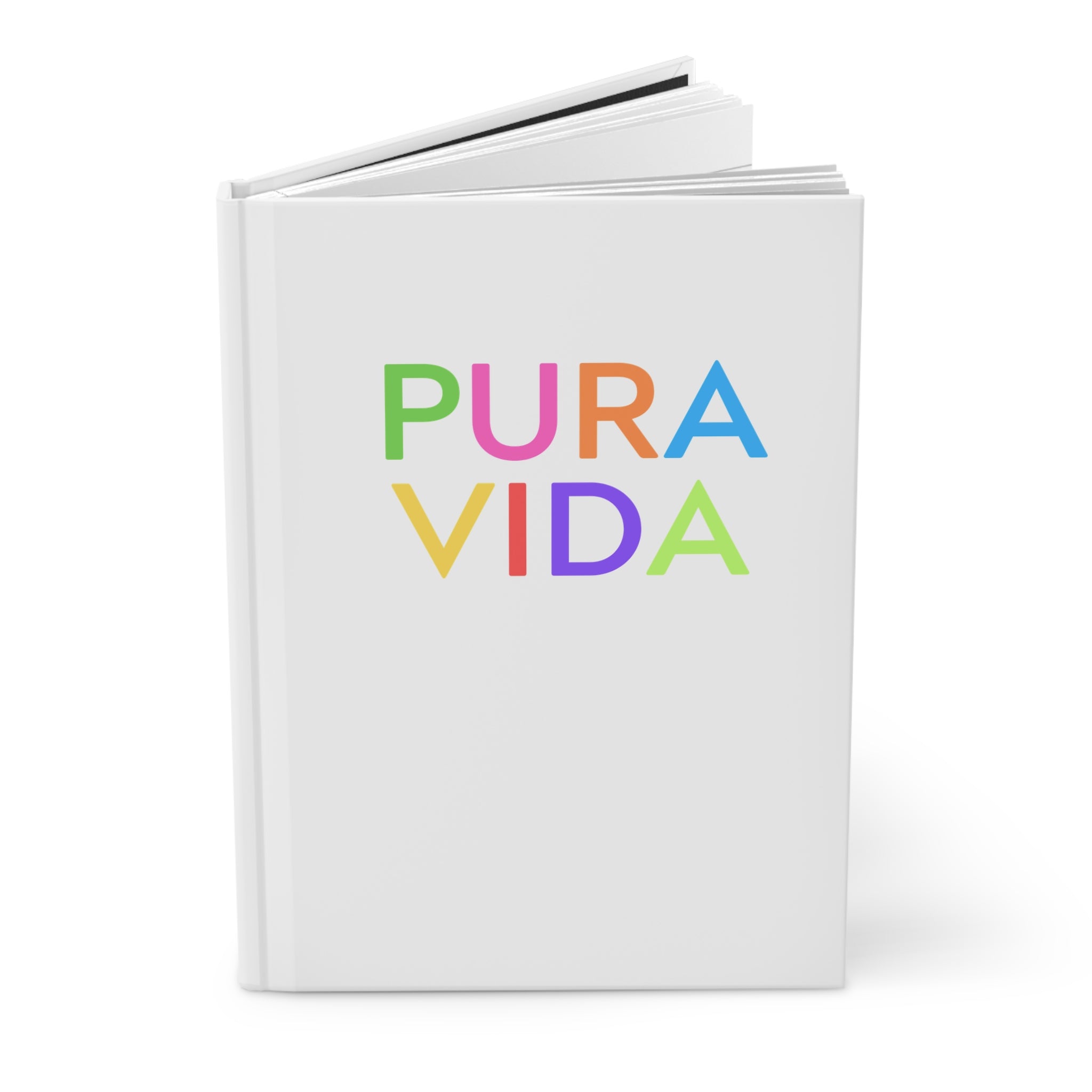 PURA VIDA Hardcover Journal - Colorful Inspirational Notebook for Daily Reflection & Creativity