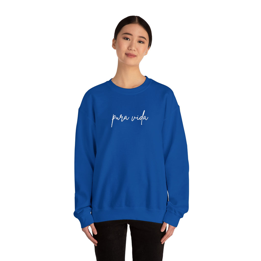 Pura Vida Embroidery Cozy Crewneck Sweatshirt