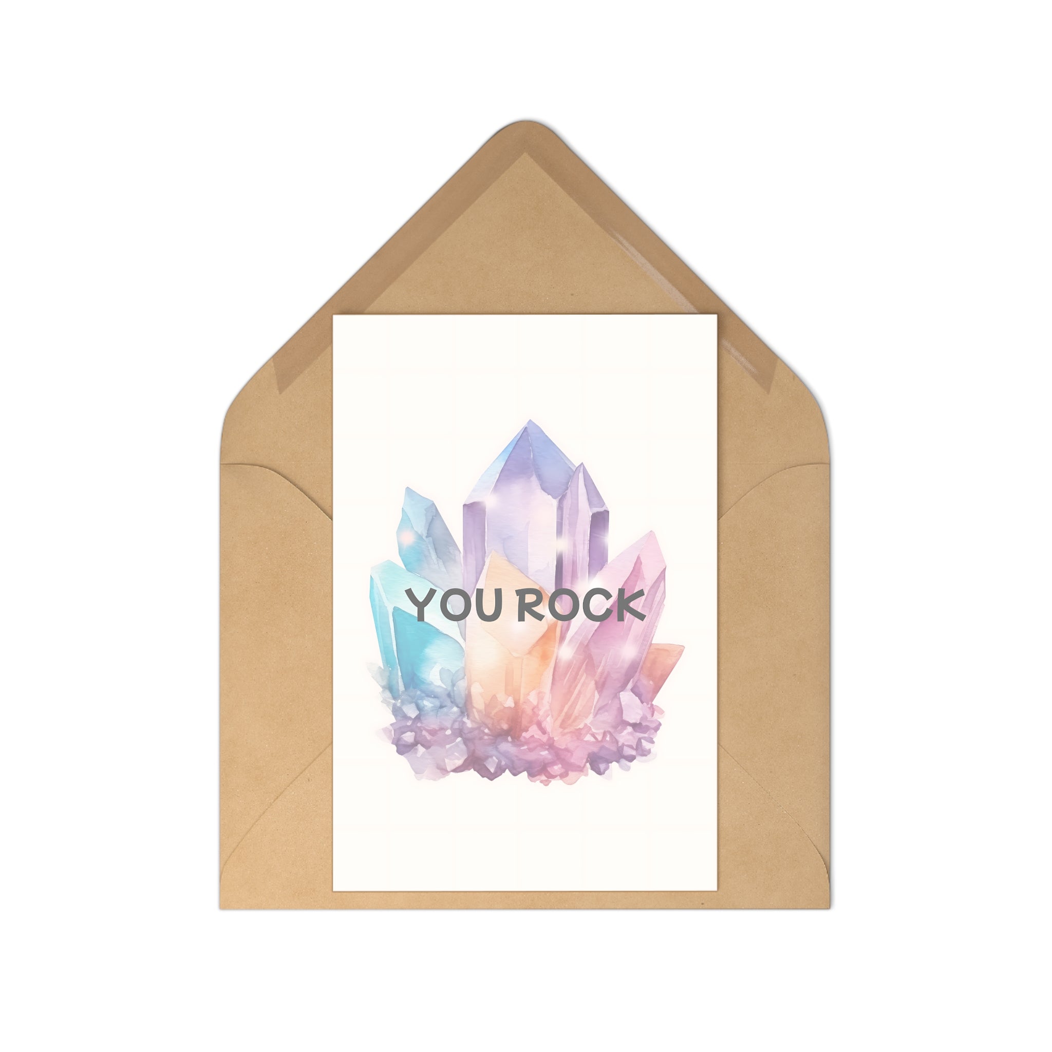 ‘You Rock’ Notecard Set – 7 Vibrant Greeting Cards for Celebrations