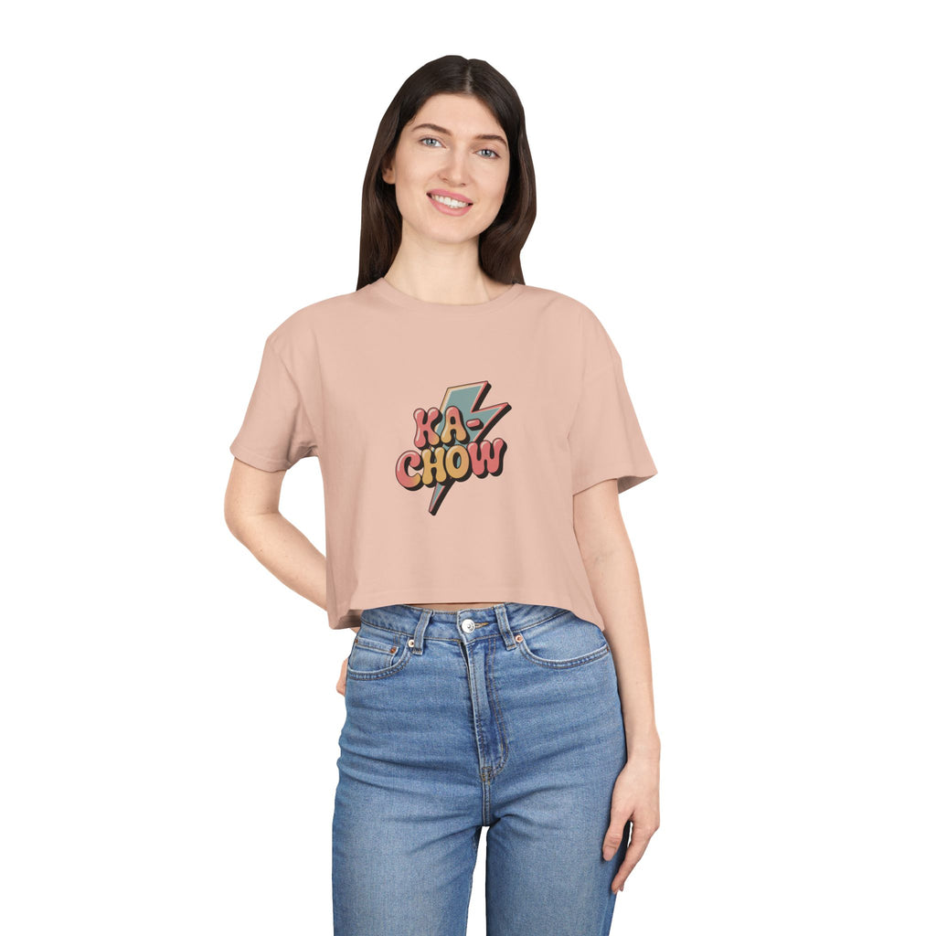 'Ka-Chow'- Snarky Snippets Tween Exclusive--Crop Tee