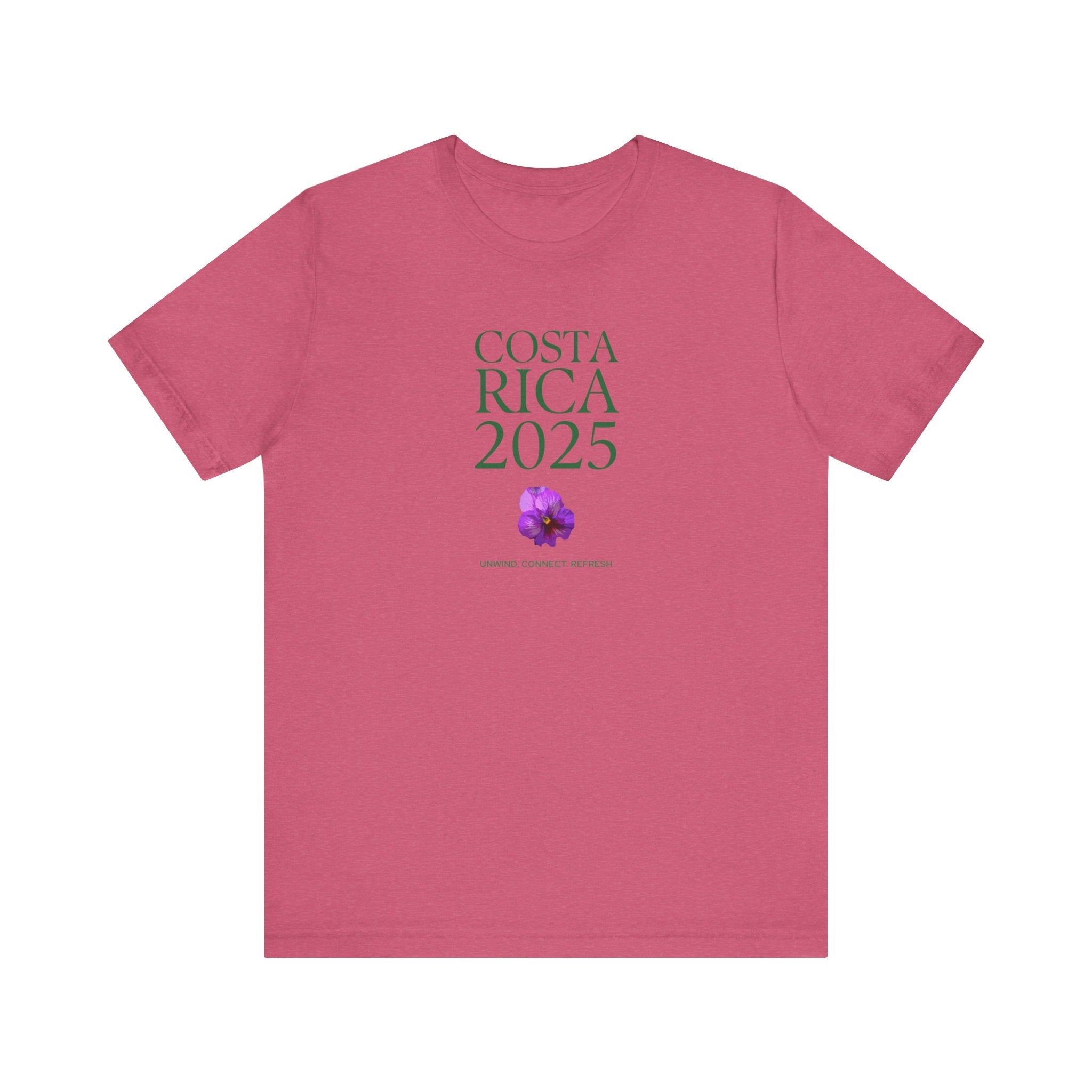 Costa Rica 2025 - native flower Travel Tee | Unisex Jersey Short Sleeve Shirt