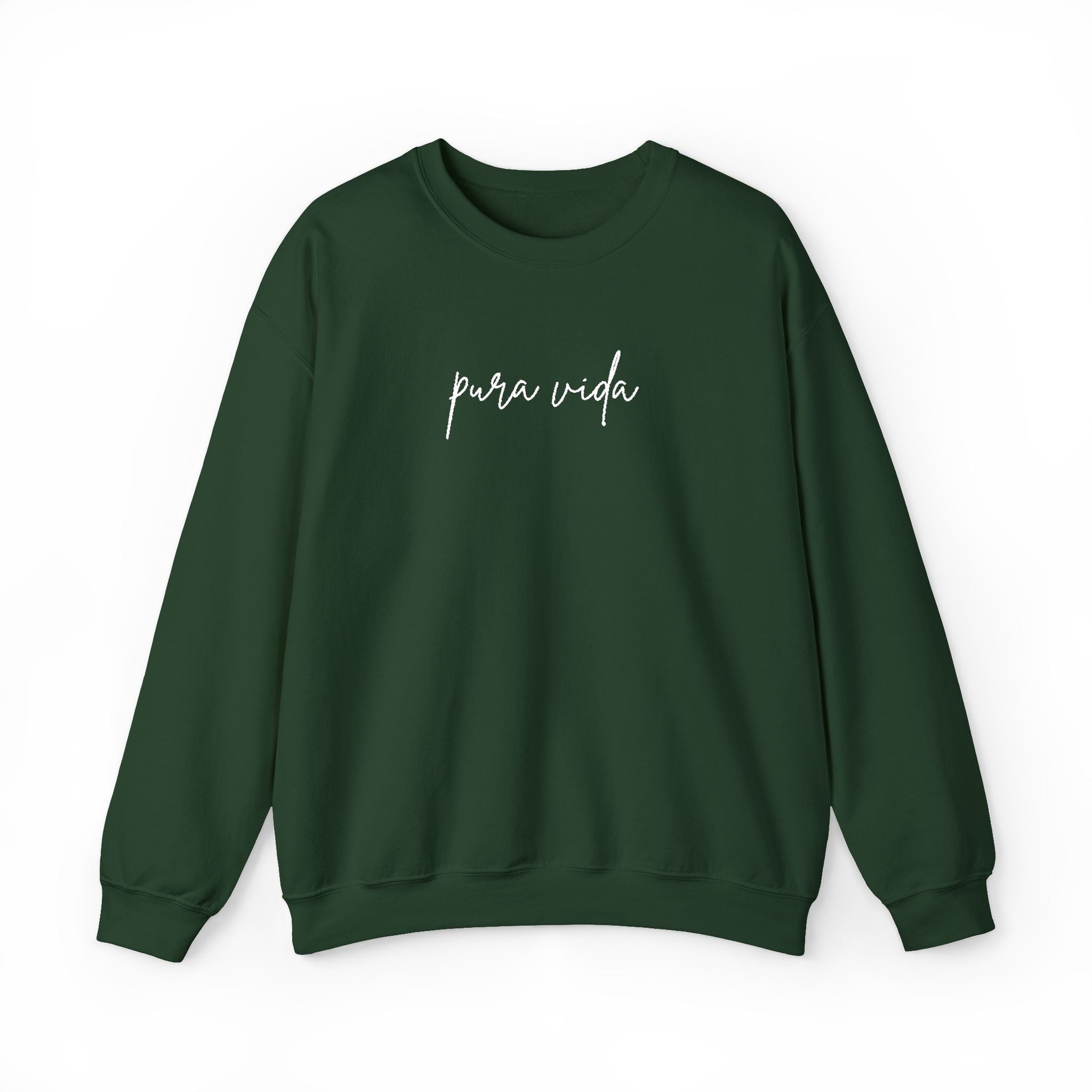 Pura Vida Embroidery Cozy Crewneck Sweatshirt