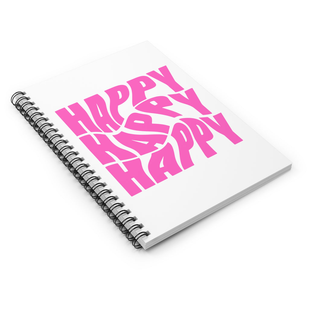 HAPPY Spiral Notebook - Ruled Line
