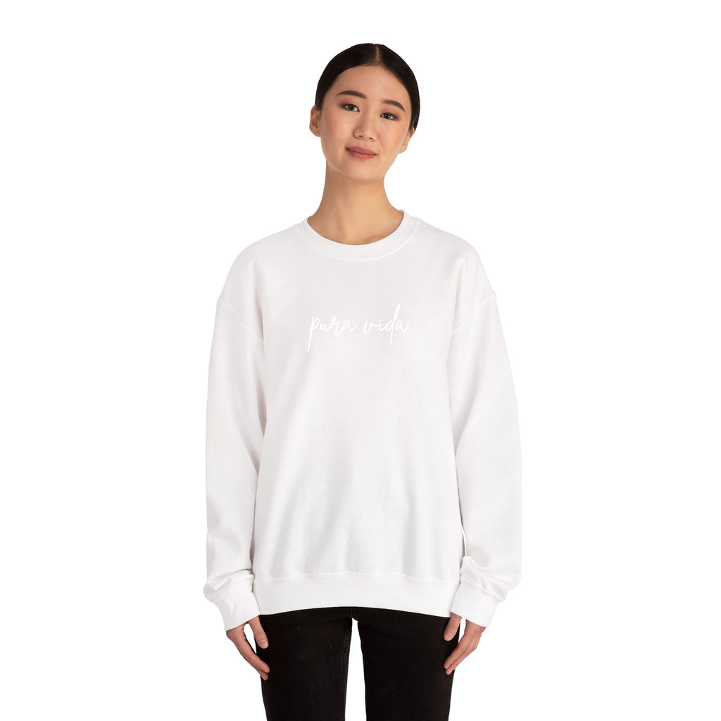 Pura Vida Embroidery Cozy Crewneck Sweatshirt