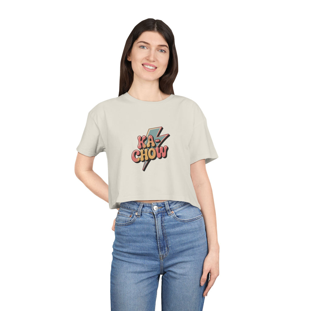 'Ka-Chow'- Snarky Snippets Tween Exclusive--Crop Tee