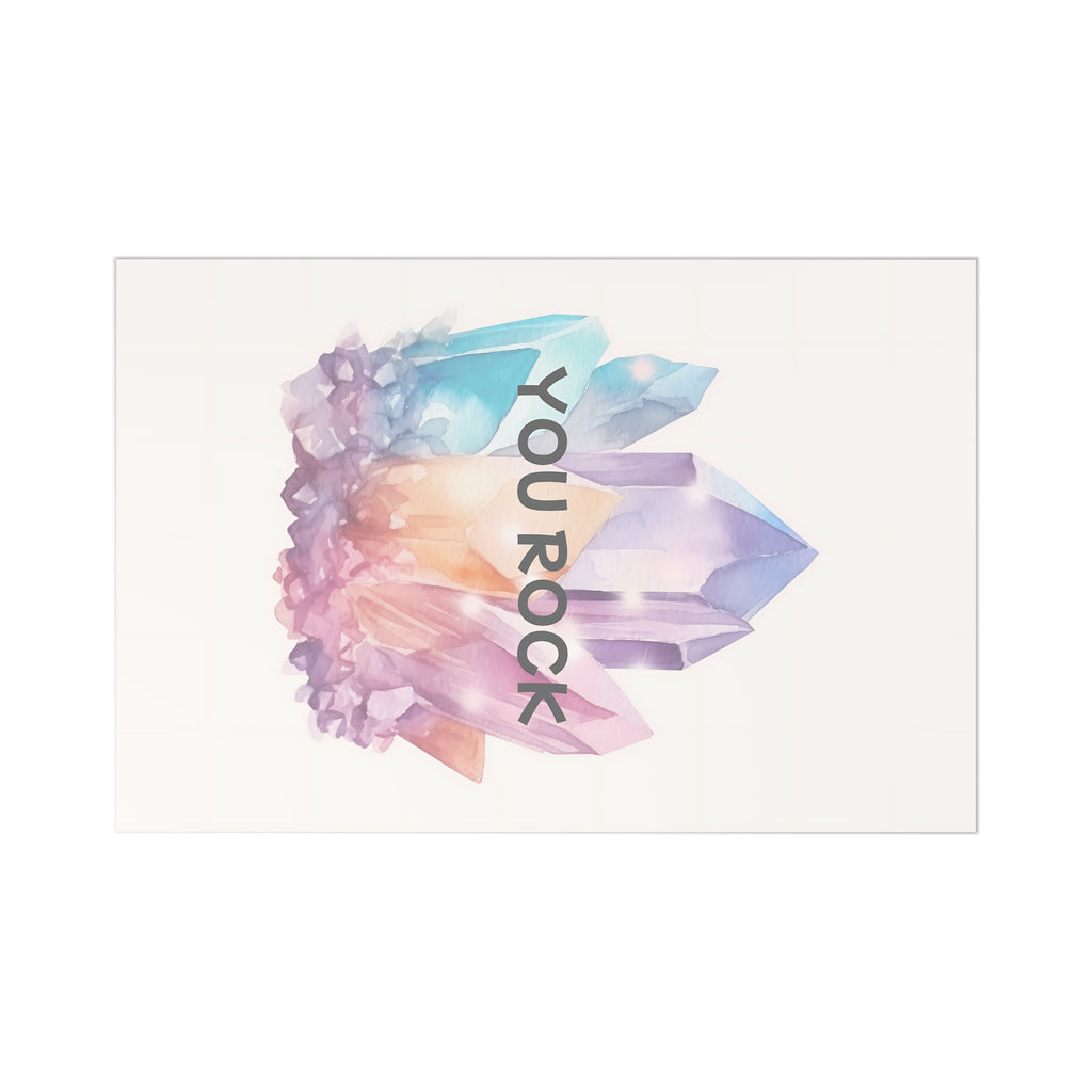 ‘You Rock’ Notecard Set – 7 Vibrant Greeting Cards for Celebrations