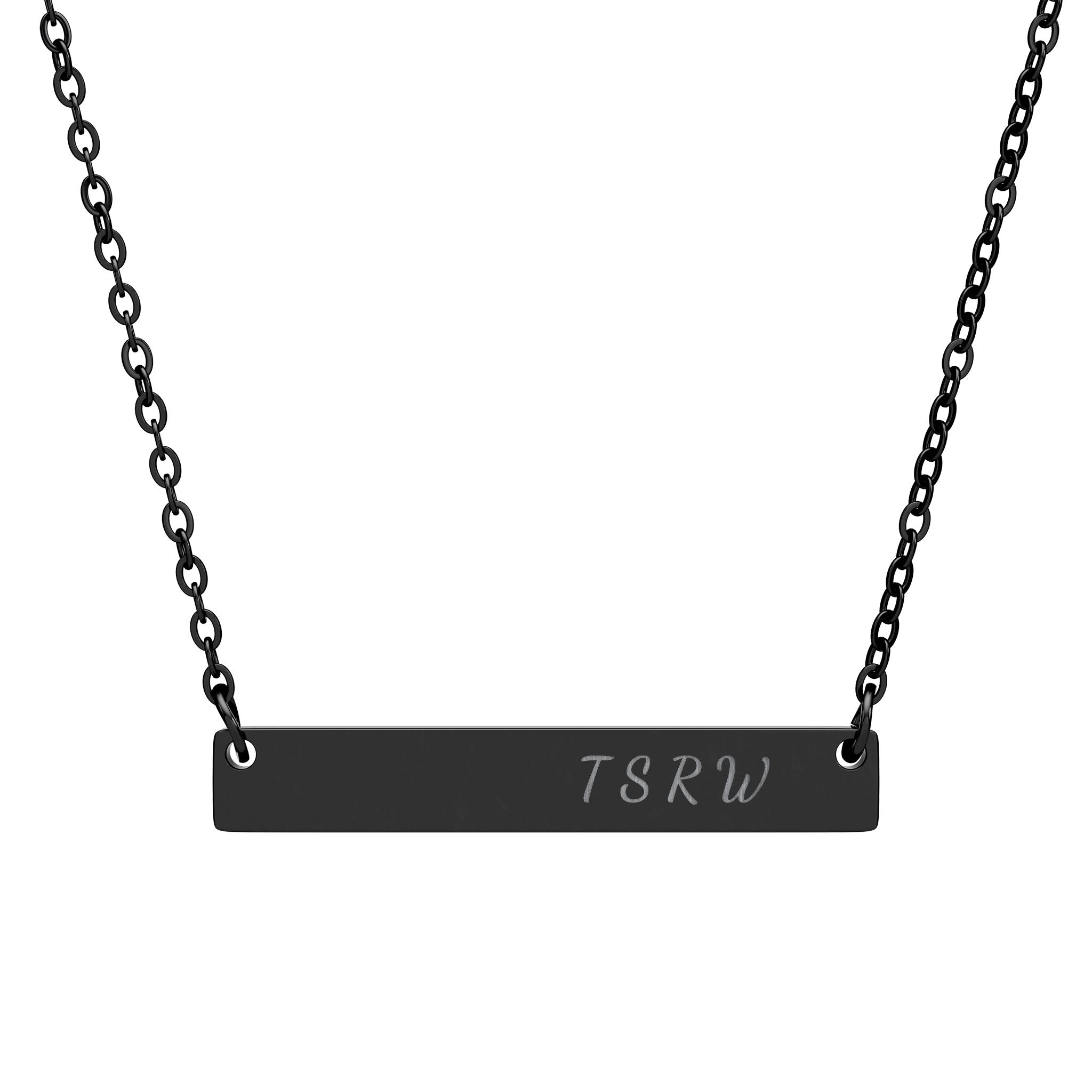 TSRW Engraved Bar Necklace – Keep the Magic Close