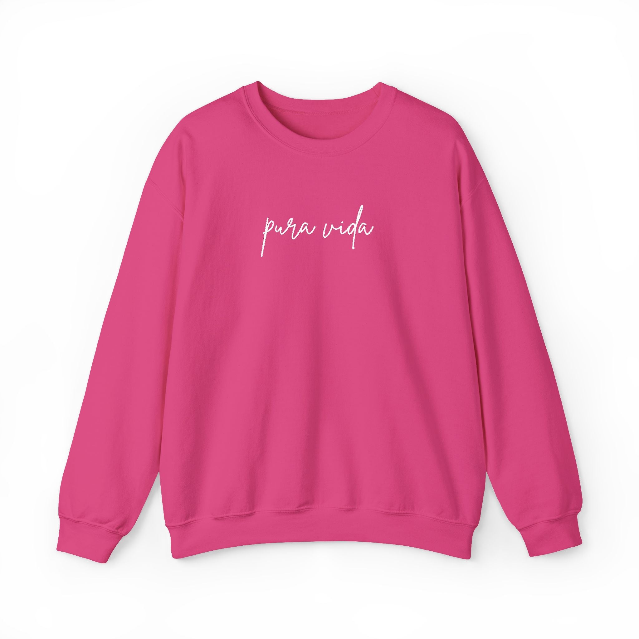 Pura Vida Embroidery Cozy Crewneck Sweatshirt