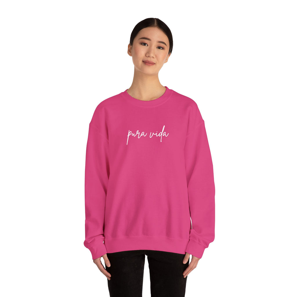 Pura Vida Embroidery Cozy Crewneck Sweatshirt
