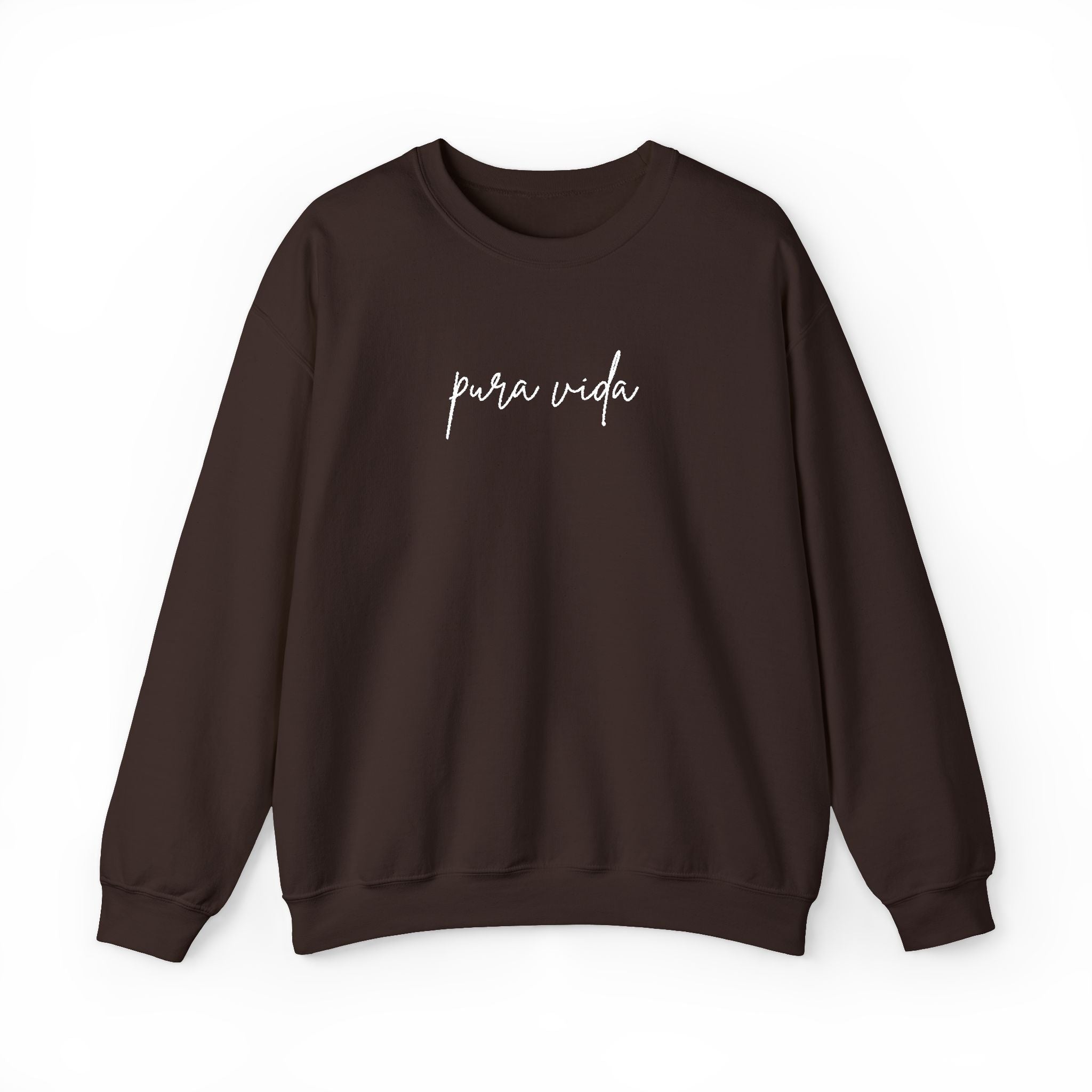 Pura Vida Embroidery Cozy Crewneck Sweatshirt