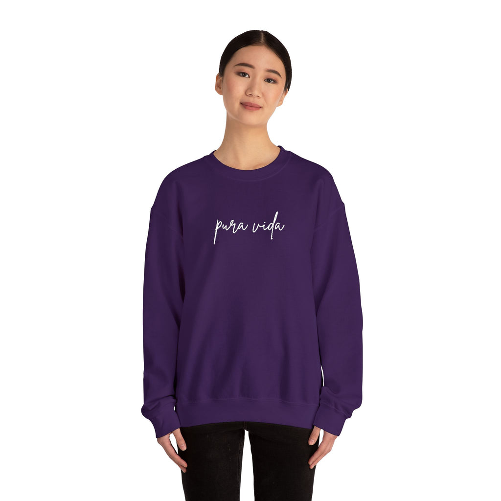 Pura Vida Embroidery Cozy Crewneck Sweatshirt
