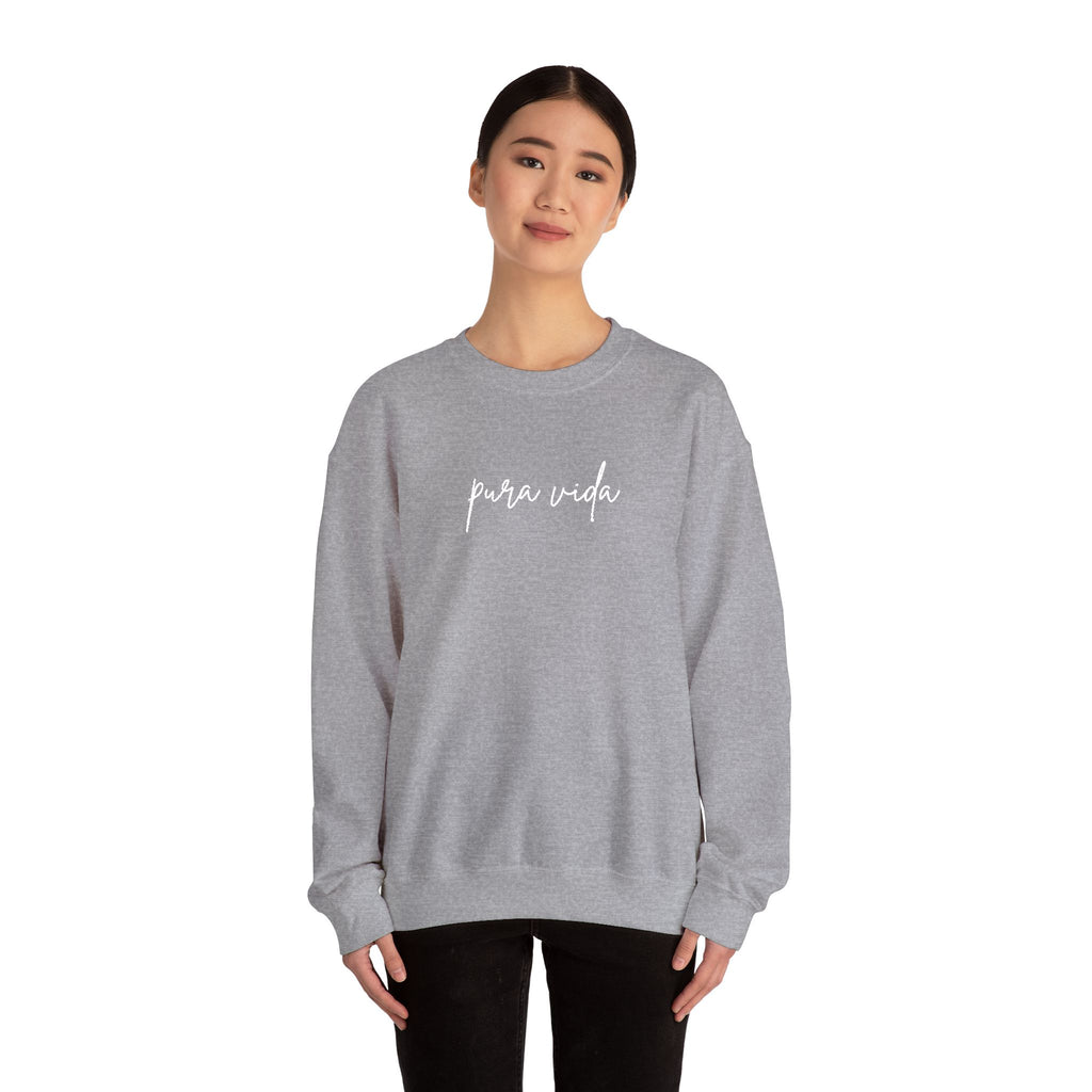 Pura Vida Embroidery Cozy Crewneck Sweatshirt