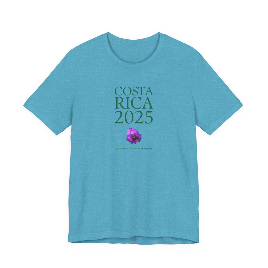 Costa Rica 2025 - native flower Travel Tee | Unisex Jersey Short Sleeve Shirt