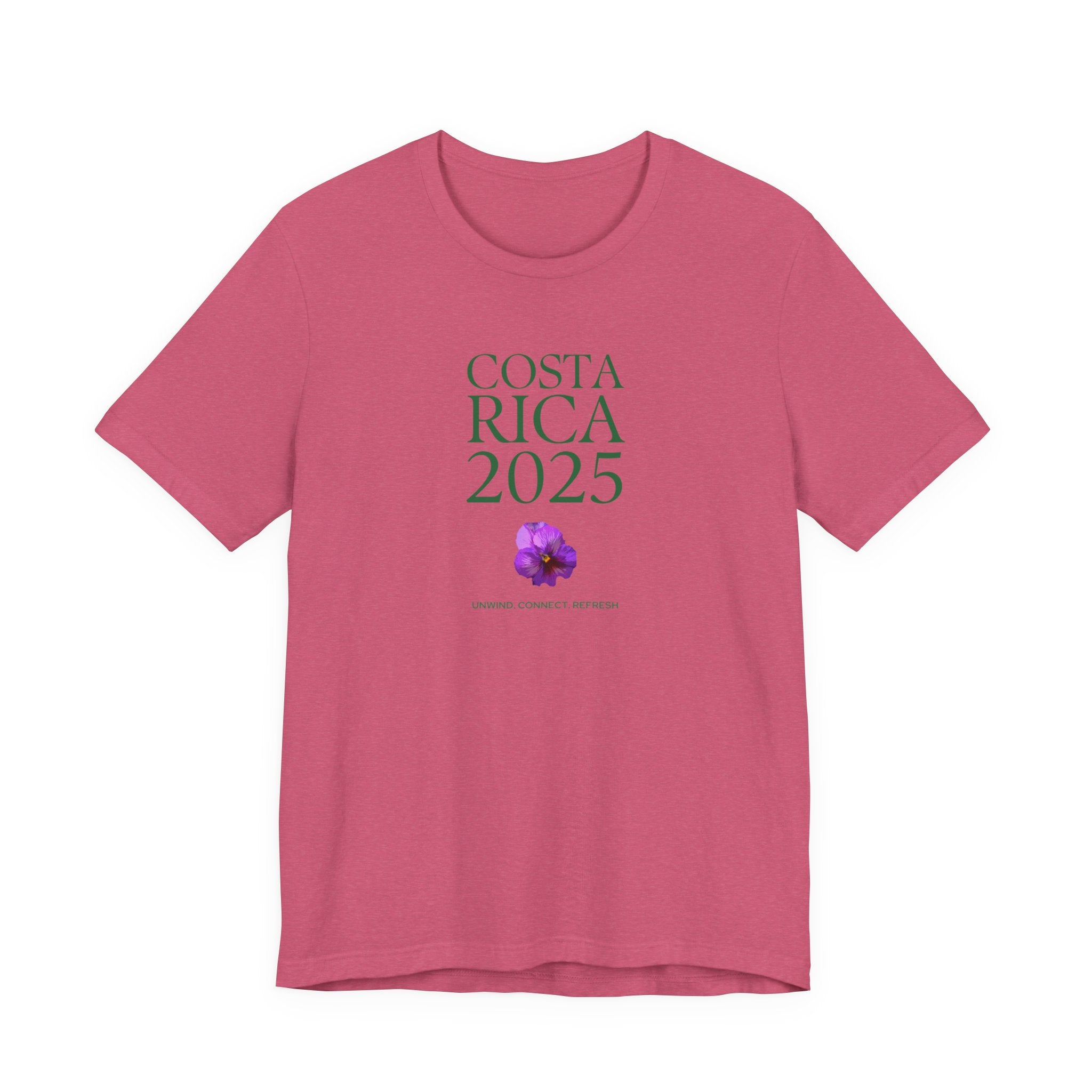 Costa Rica 2025 - native flower Travel Tee | Unisex Jersey Short Sleeve Shirt