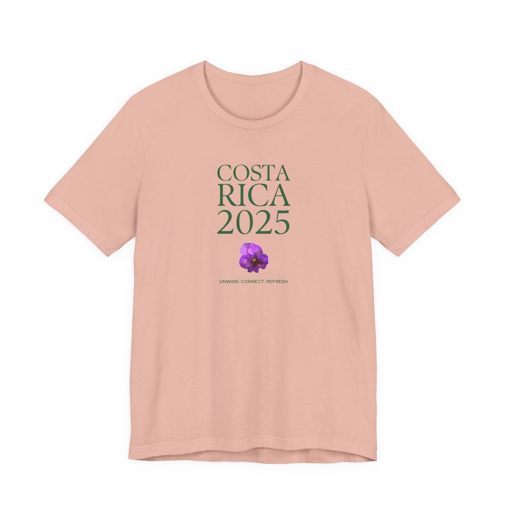 Costa Rica 2025 - native flower Travel Tee | Unisex Jersey Short Sleeve Shirt