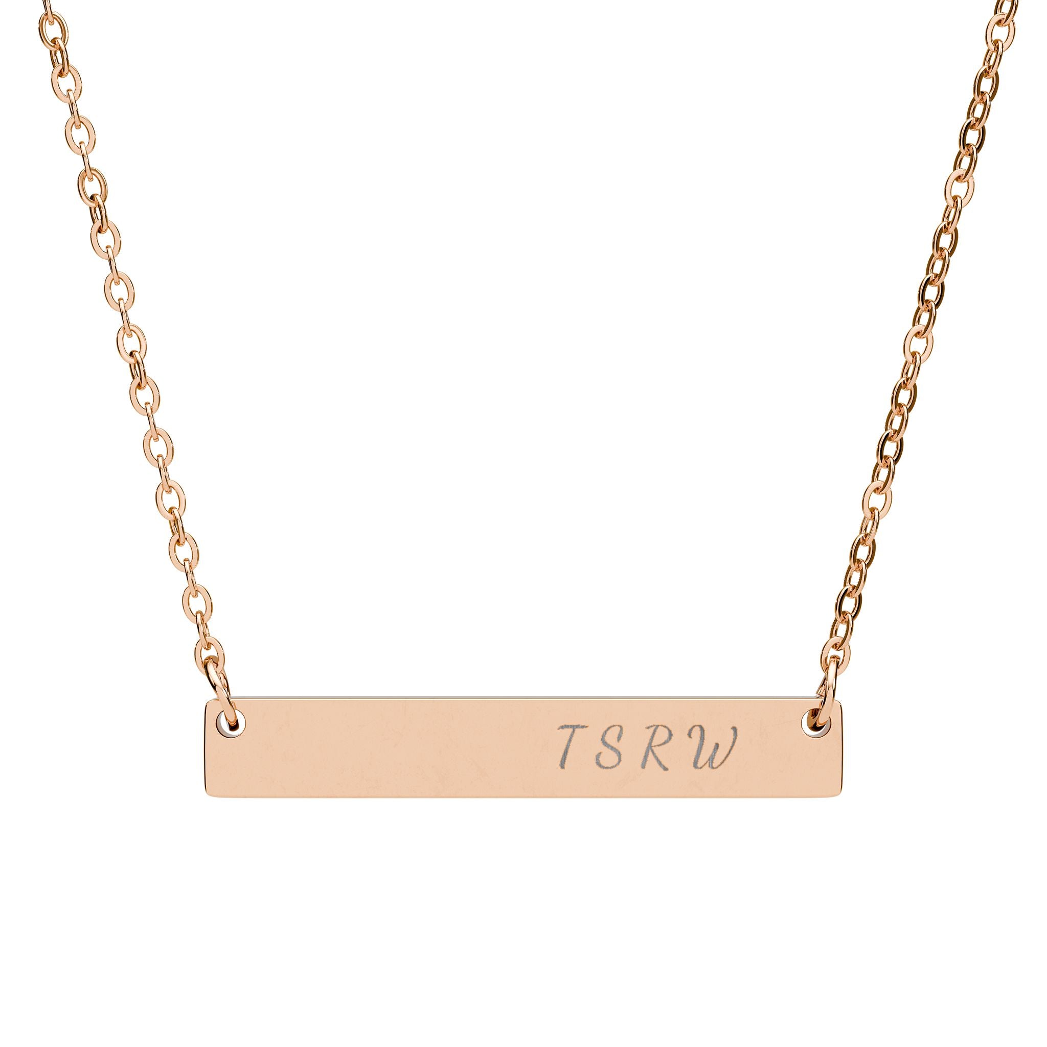 TSRW Engraved Bar Necklace – Keep the Magic Close