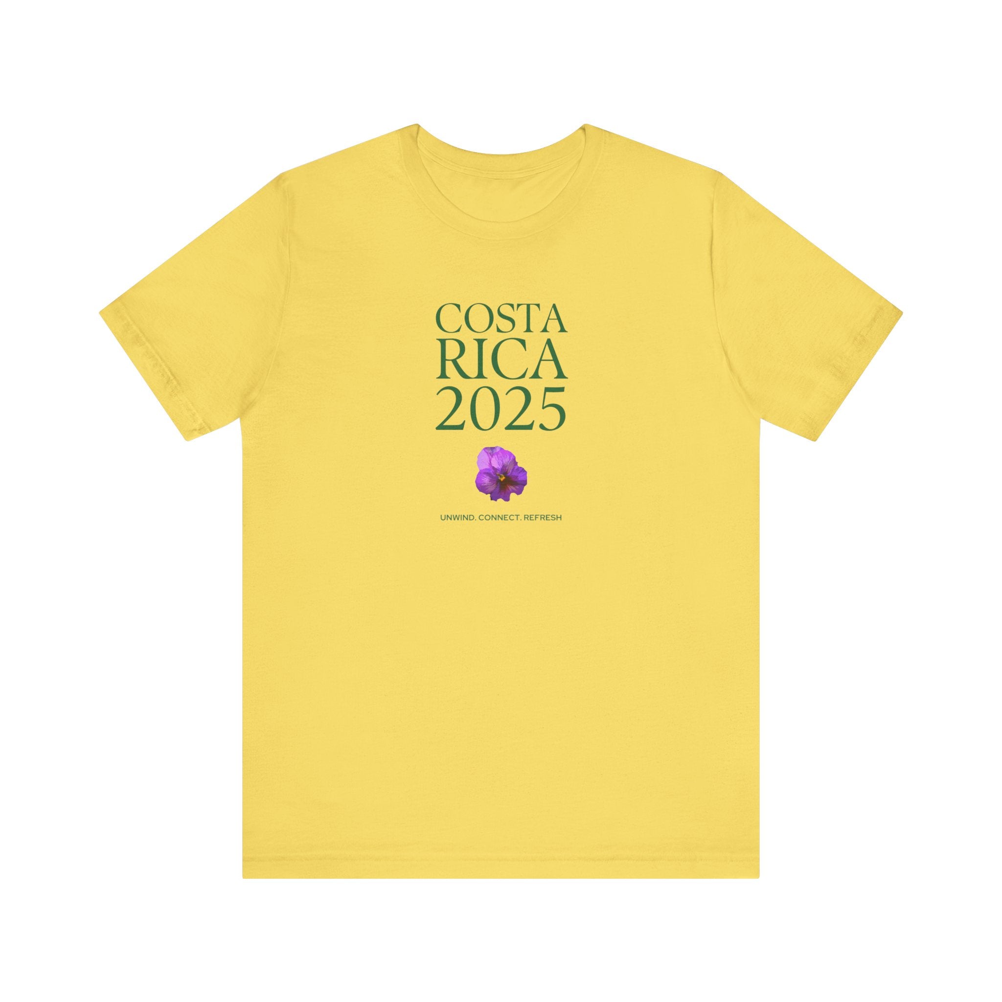 Costa Rica 2025 - native flower Travel Tee | Unisex Jersey Short Sleeve Shirt