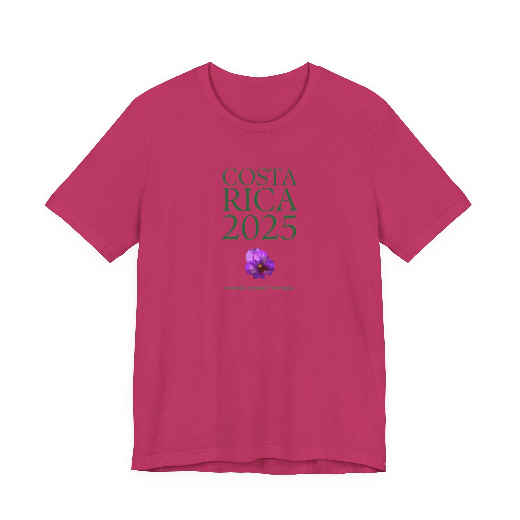 Costa Rica 2025 - native flower Travel Tee | Unisex Jersey Short Sleeve Shirt
