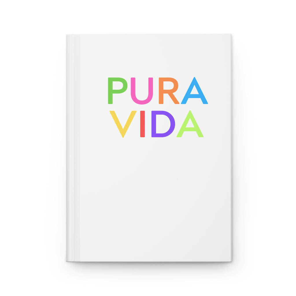 PURA VIDA Hardcover Journal - Colorful Inspirational Notebook for Daily Reflection & Creativity