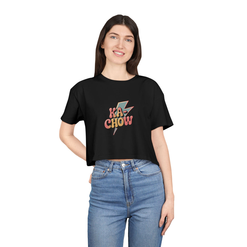 'Ka-Chow'- Snarky Snippets Tween Exclusive--Crop Tee