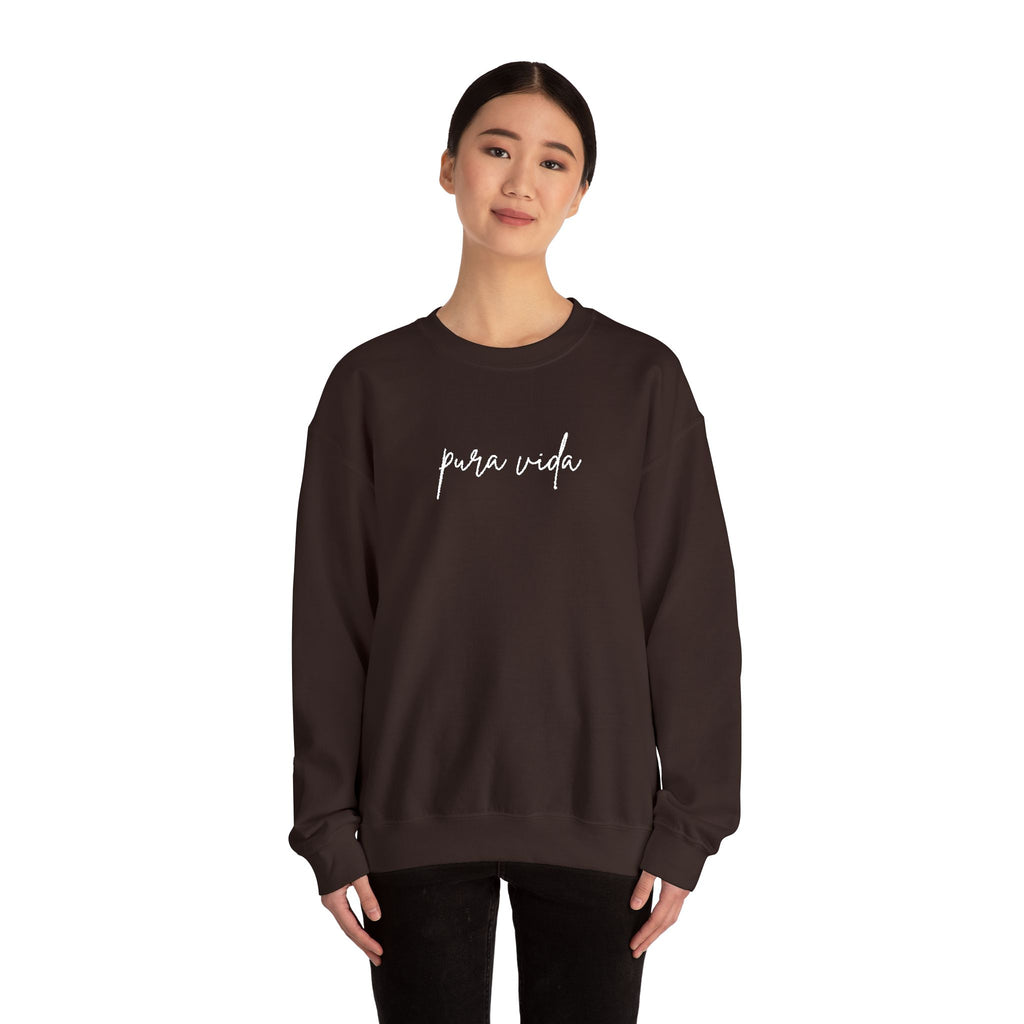 Pura Vida Embroidery Cozy Crewneck Sweatshirt