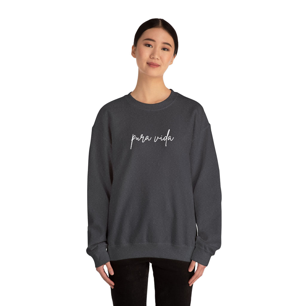 Pura Vida Embroidery Cozy Crewneck Sweatshirt