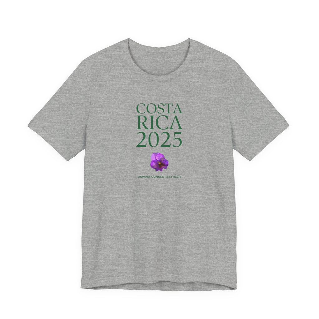 Costa Rica 2025 - native flower Travel Tee | Unisex Jersey Short Sleeve Shirt