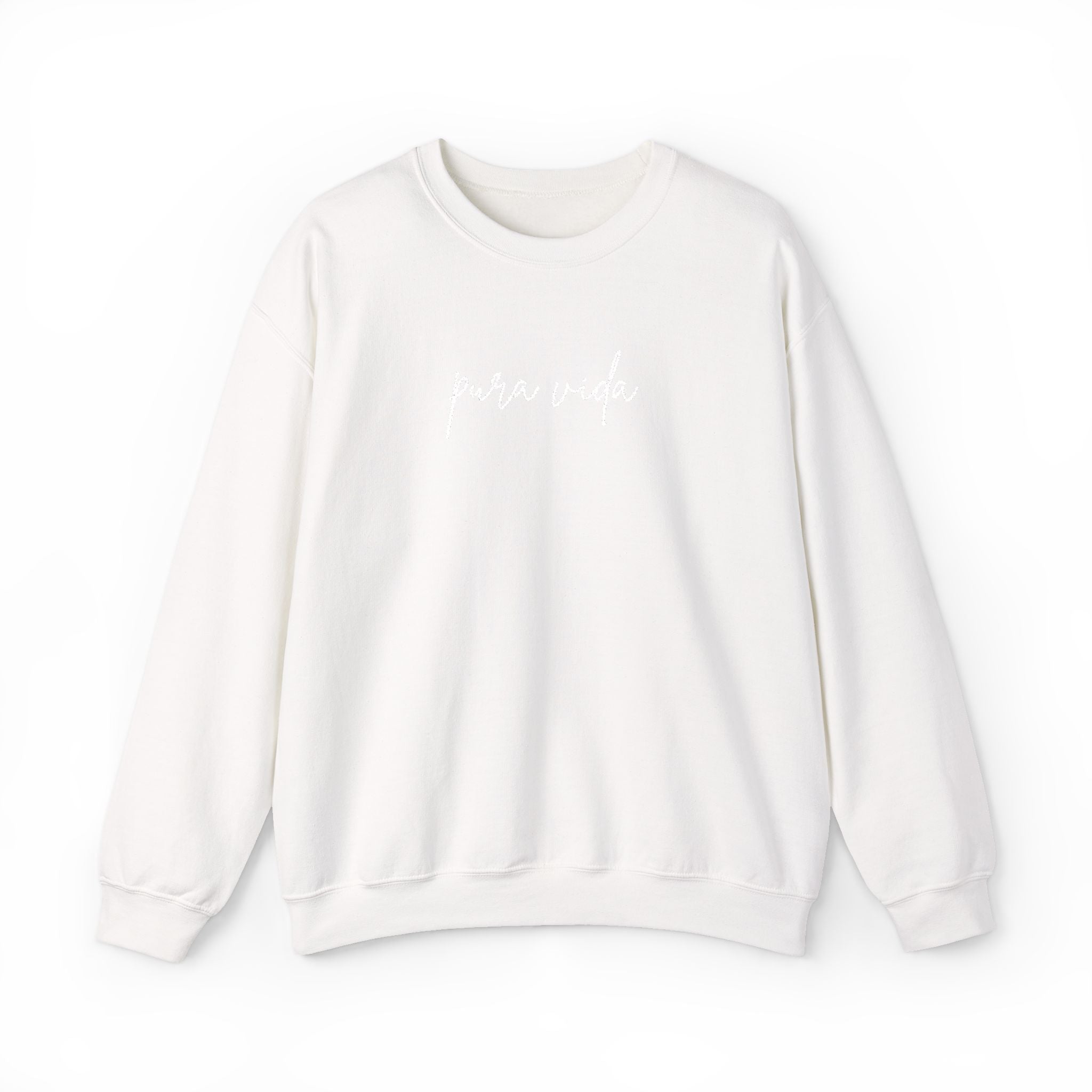 Pura Vida Embroidery Cozy Crewneck Sweatshirt